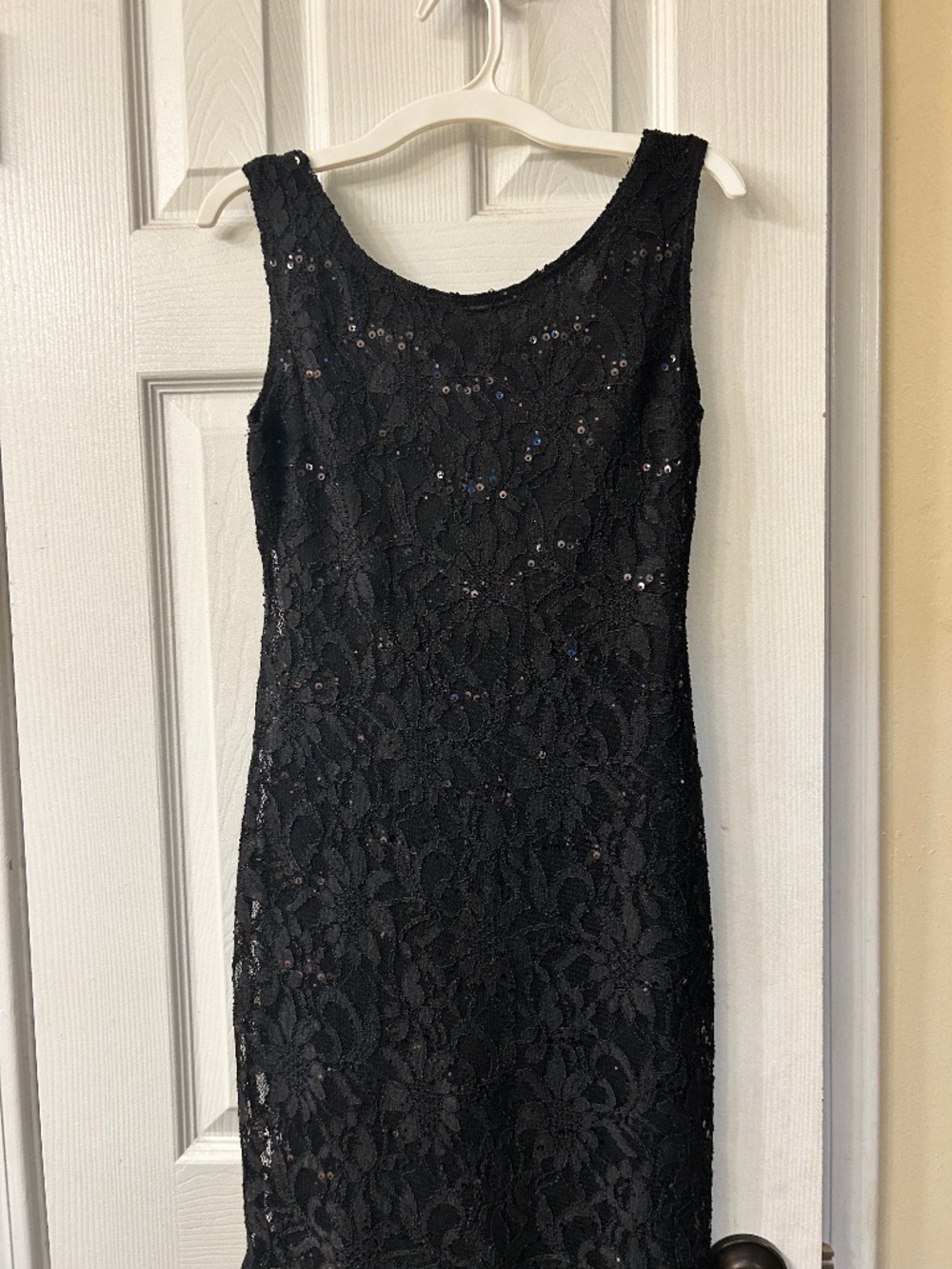 Black Sequined Cocktails dress